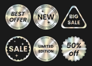 stiker hologram