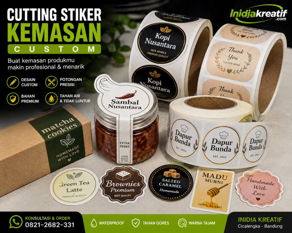cetak stiker kemasan cicalengka