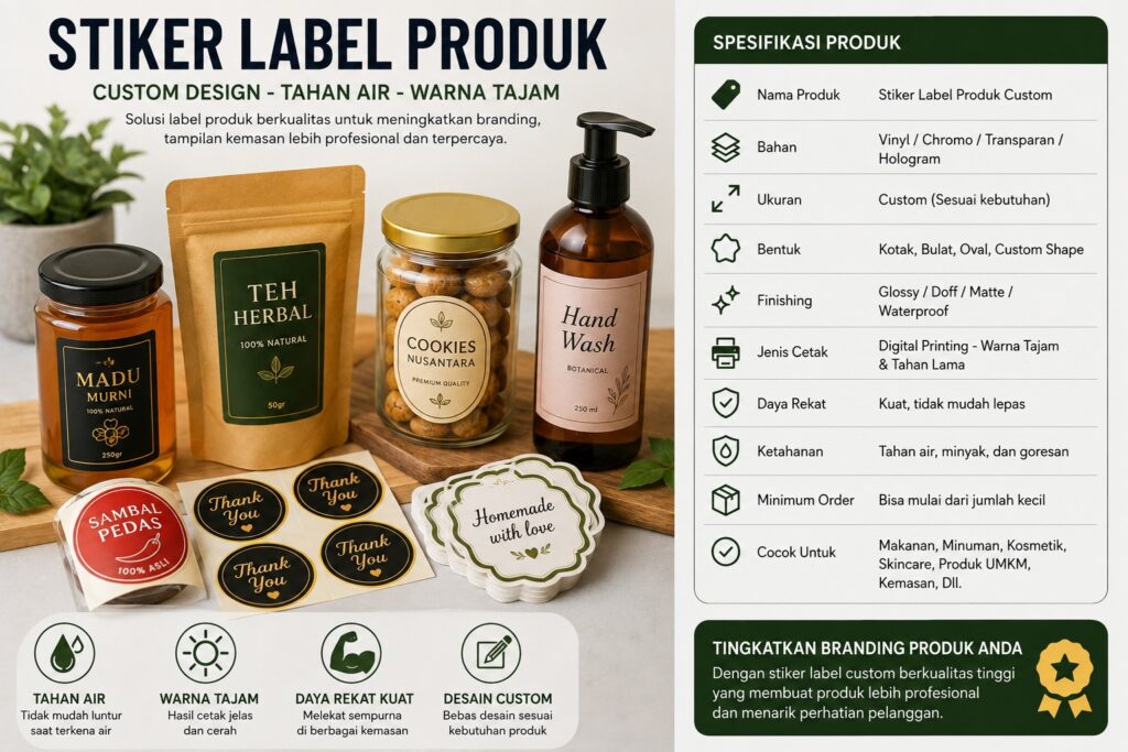 cetak stiker label produk
