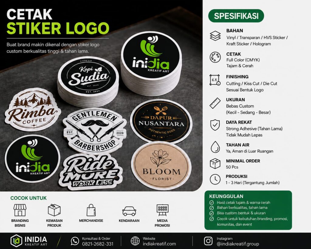 cetak stiker logo