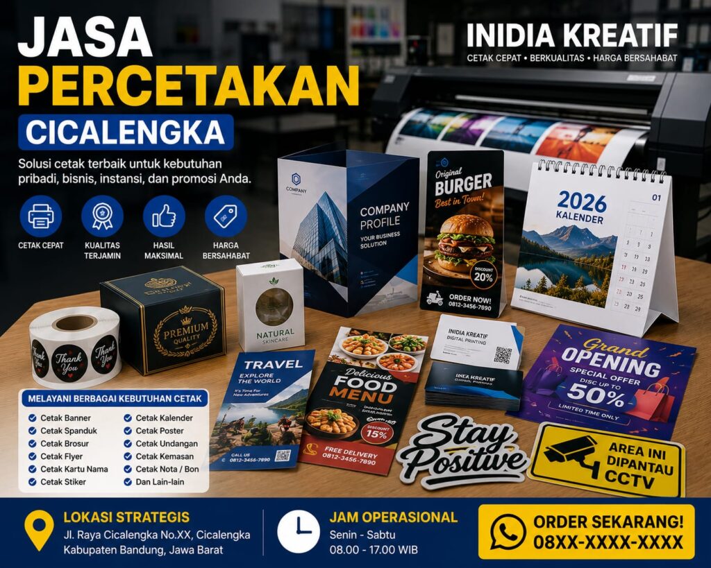 jasa percetakan cicalengka